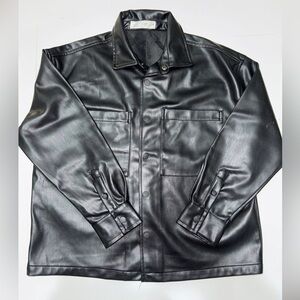 Zara boys faux leather shacket (size 8-9yrs).